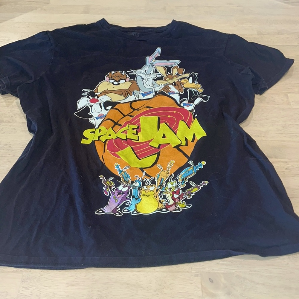 Space jam black tee